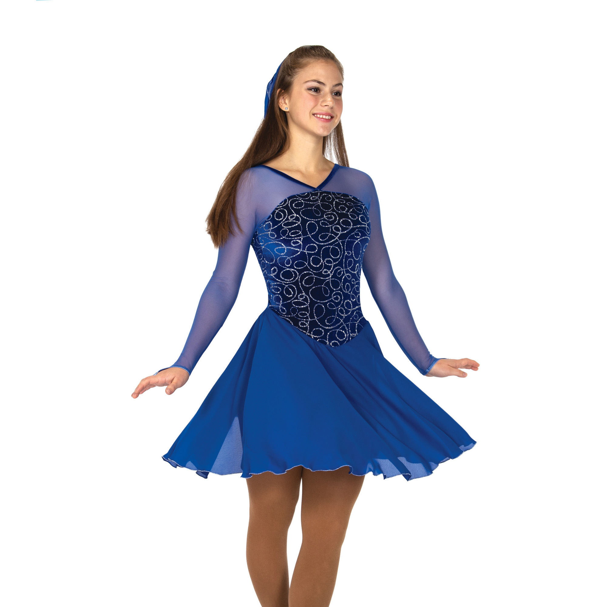 153 North Wind Waltz Dress - Cobalt Blue - Jerry's Skating World