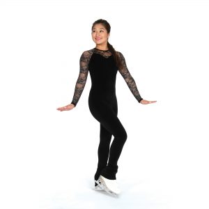 A figure Skating 1-Piece Bodysuit by Jerry's Skating World