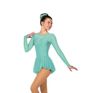 Style F21002R Sweetheart Dress: Lighter Loop Crystal Pattern – Aquamarine