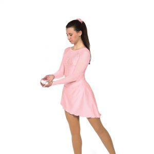 Style F21010R Asymmetrical Dress: Crystalized – Blush Pink