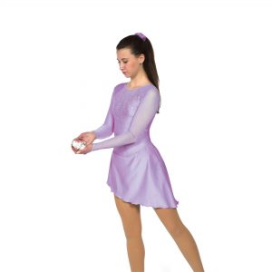 Style F21010R Asymmetrical Dress: Crystalized – Lavender