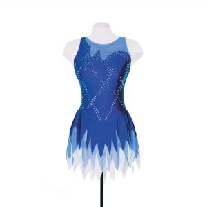 Style 21011R Petal Dress: Crystalized – Royal Blue/Powder