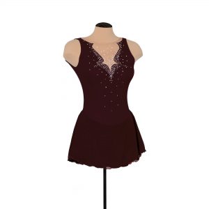 Style F21003R Fancy Cutwork Dress: Crystalized – Black