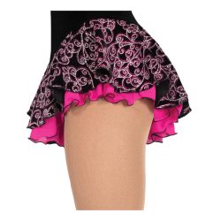 314 Frost Glam Skirt: Black/Pink