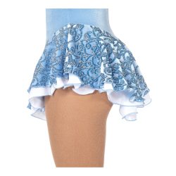 314 Frost Glam Skirt: Bluebell/White