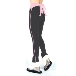 369 Tie Back Leggings: Black/Blush