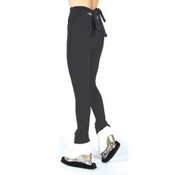 369 Tie Back Leggings: Solid Black