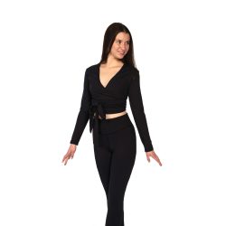 402 Black Wrap Top