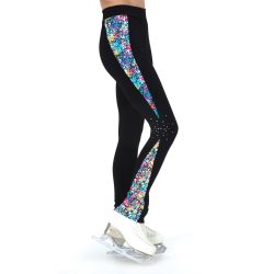 S125 Colour Crackle Crystal Leggings