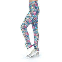 S126 Colour Crackle Print Leggings