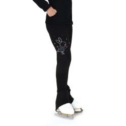 S170 Skating Critter Crystal Leggings: Skating Bunny