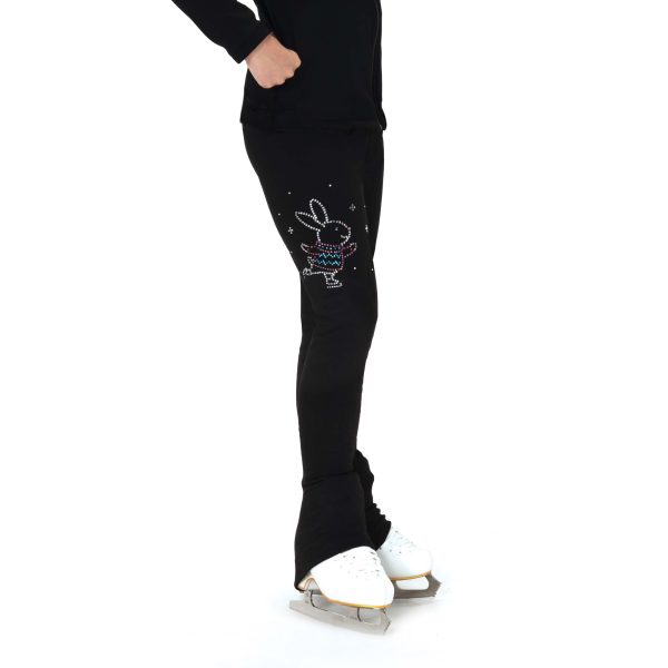 S170 Skating Critter Crystal Leggings: Skating Penguin - Image 2