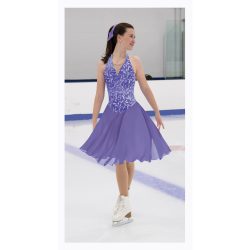 119 Purple Pearl Dance Dress