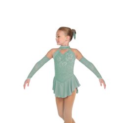 Jerrys ChildrensTwilight Teal Figure Skating Dress