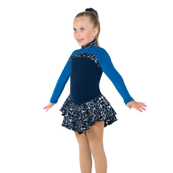 192 Fleece Aria Dress: Black/Iris - Image 3