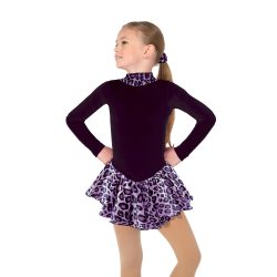 193 Fleece Catwalk Dress: Purple