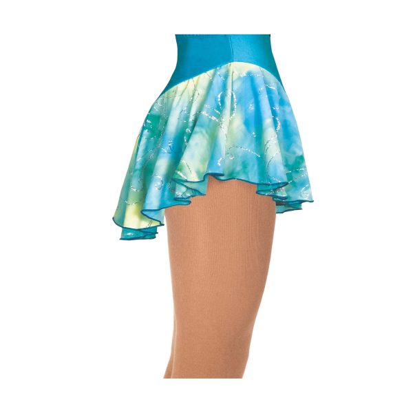 317 Glitter Tie Dye Skirt: Ocean