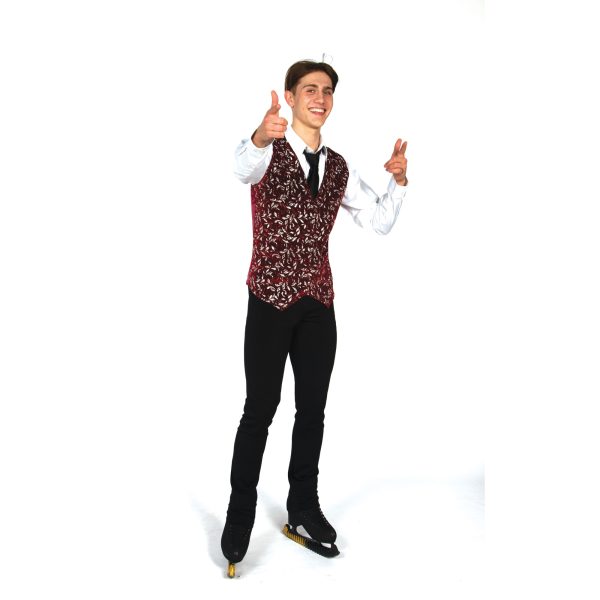 829 Mens Deep Claret Vest