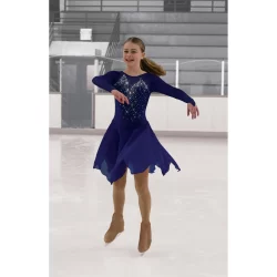 Jerry's Skating World Rhinestone Rhumba Dress - Cobalt Blue