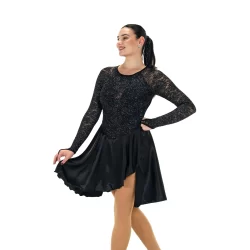 Jerry's Skating World Lilt of Lace Dance Dress - Black Star