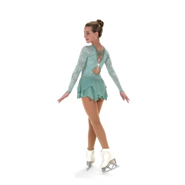 Jerry's Skating World Lace Lives On Dress- Willow Green