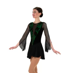 Jerry's Skating World Emerald & Onyx Dress