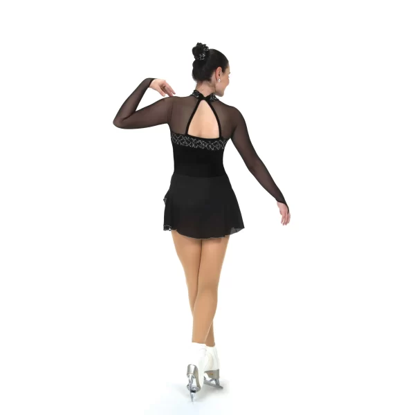 Jerry's Skating World Crystal Fanfare Dress - Black