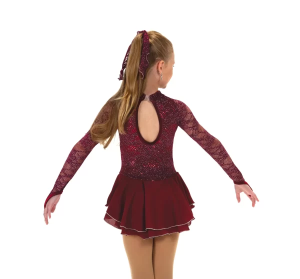 Jerry's Skating World - Sequin Lining Dress - Wine
