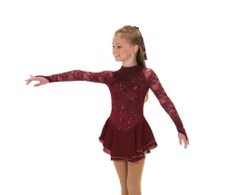 Jerry's Skating World - Sequin Lining Dress - Wine