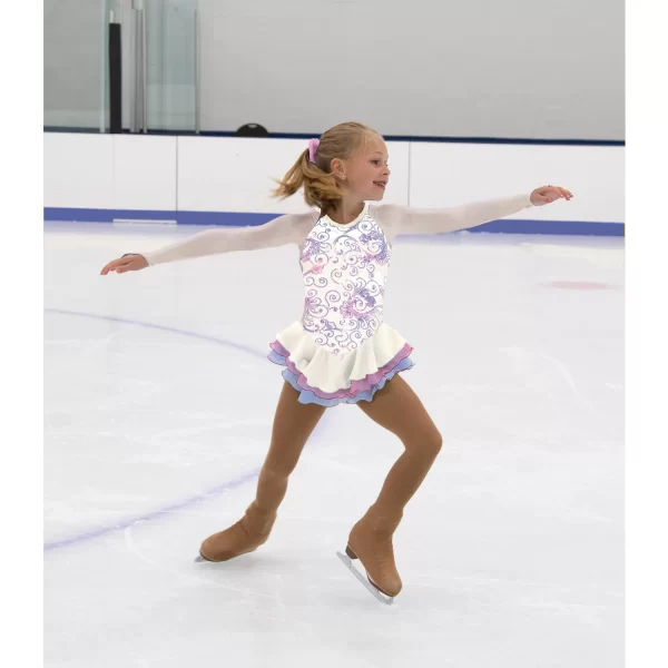 Jerry's Skating World - Sequin Sea Queen Dress - Opal White