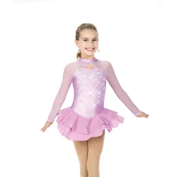 AJ347 Strands of Crystals Dress - Pale Orchid