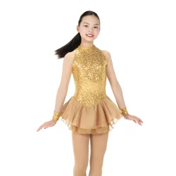 AJ387 Golden Dress