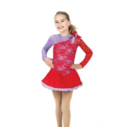 AJ389 Roses & Violets Dress