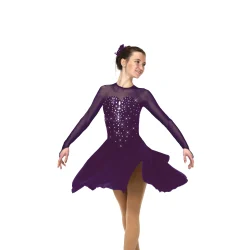 D22016R Sweetheart Dance Dress Crystalled: Aubergine