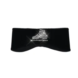 1318 Crystal Skate Headbands - Black
