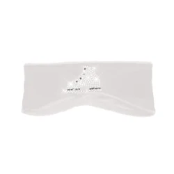 1318 Crystal Skate Headbands - White
