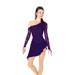220 Bare Shoulder Dress - Dark  Purple