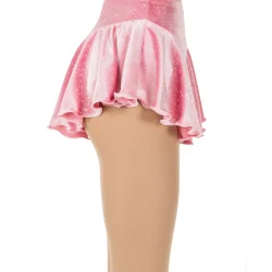 311 Twinkle Velvet Skirts - Pastel Pink