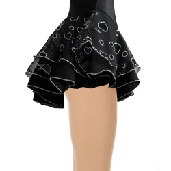 317 Glitter Mesh Skirts - Black Hearts
