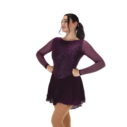 569 Silver Dust Dress - Iced Plum