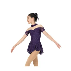 639 Loveliness Dress - Deep Purple