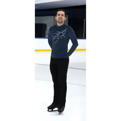 844 Mens Lightning Strikes Top - Storm Blue