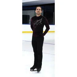 844 Mens Lightning Strikes Top - Thunder Wine